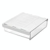 Under Desk Invisible Drawer Storage Box Office Student Desk Bottom Stationery Sundry Organizer, Size: Medium(White)
