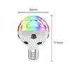 ZQMQD-001 6 LEDs Colorful Rotating Light Magic Ball Atmosphere Light, Spec: Red+Insert Holder