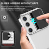 For Samsung Galaxy S24 FE 5G Stereoscopic Holder Sliding Camshield Phone Case(White)