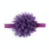 Baby Girl Elastic Hairband Children Hair Wear Flower Headband(Purple)