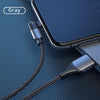 FXCL-WY0G 2.4A USB to 8 Pin 180 Degree Rotating Elbow Charging Cable, Length:1.2m(Grey)