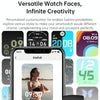 Bluetooth Talk HD Large Screen Heart Rate Oxygen Monitoring Multi-Sport Mode Smart Watch(Black)