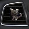 Retro Cute Kitten Car Air Vent Aromatherapy Ornaments(Grey)