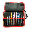 Road Sub-Bait Tool Bag Fishing Accessories Portable Storage Bag Waterproof Foldable Lead Fish Bag(Red Black)