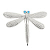 Dragonfly Shape Car Metal Body Decorative Sticker (Silver)