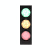 5W x 3 Retro Bar Restaurant Traffic Light Wrought Iron Engineering Glass LED Indoor Signal Wall Light(Red Yellow Green)