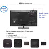 X96 mini 4K*2K UHD Output Smart TV BOX Player with Remote Controller without Wall Mount, Android 10 Amlogic S905W Quad Core ARM Cortex A53 2GHz, RAM: 2GB, ROM: 16GB, Supports WiFi, HDMI, TF(Black)