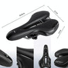 YAFEE YF-1034-3 Soft Mountain Bike Seat Mountain Bike Hollow Breathable Saddle Seat Cushion Bicycle Seat(Black Red)