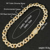 22 Inch Silver Micro-Inlaid Zircon Hipster Large Hip-Hop Necklace Chain