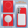 For Samsung Galaxy S24+ 5G Solid Color Plating MagSafe Full Coverage Phone Case(Red)