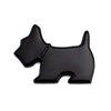 Cute Pet Dog Car Decal Puppy Metal Vehicle Emblem Decorative Stickers(Black)