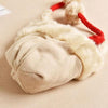 Winter Plus Velvet Knitted Wool Hat Bomber Cap Flight Hat, Size:M (56-58cm)(Red)