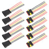 10pcs 5P Car Waterproof Plug Car Connector Plug-In, Length10cm