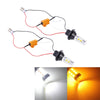 2 PCS 1156/BA15S/BAU15S 10W 1000LM 6000K White + Yellow Light DRL&Turn Light with 20 SMD-5730-LED LampsDC 12-24V
