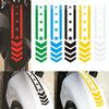 10pcs Motorcycle Car Fender Reflective Sticker Modified Decorative Waterproof Sticker Arrow Star(Yellow)
