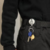 High Resilience Telescopic Steel Wire Anti-Lost Anti-Theft Key Ring(No Pattern)