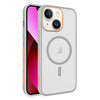 For iPhone 13 Frosted Translucent Side Ice Fog Cooling MagSafe Phone Case(Grey)