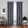 High-precision Curtain Shade Cloth Insulation Solid Curtain, Size:140x175(Dark Grey)