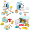 Children Simulation Kitchen Set Baby Wooden Food Cutting Pretend Play Toy Waffles