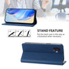 For Samsung Galaxy XCover 6 Pro RC01 Dual-Folded Magnetic Suction RFID Leather Phone Case(Dark Blue)