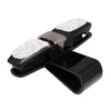 Diamond Mounted Rotating Car Glasses Clip Card Paper Holder Clips(Lake Blue)