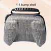 3 PCS AOLION Game Handle Waterproof EVA Storage Bag Hard Shell Bag For PS5/PS4(Gray)