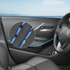 0.5m Car Center Console Interior Modification Leather Gap Strip(Black Blue)
