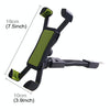 Universal 360 Degrees Free Rotation ABS Motorcycle Phone Bracket Mountain Bike Navigation Bracket GPS/Mobile Holder for 3.5-6.5 inch Mobile Phone(Rose Red)