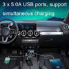 SHUNWEI SD-1920 120W PD18W+5A 3-Port USB Car Multifunctional Rotatable Fast Charger(Black)