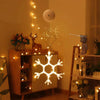 Christmas Decoration LED Sucker Festive Atmosphere Hanging Light(Snowflakes)