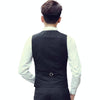 Men Vest Slim Korean Work Clothes Suit Vest Groomsmen Professional Wear Men Vest, Size: XXXL(Wine red)