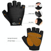 WEST BIKING YP0211218 Cycling Breathable Short Gloves Non-Slip Half Finger Gloves, Size: M(Red)