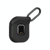 D8 Pro 2.01 inch 2 in 1 Bluetooth Earphone Silicone Strap Smart Watch, Support NFC with Cover(Black)