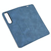 For Sony Xperia 1 II Retro-skin Business Magnetic Suction Leather Case with Holder & Card Slots & Wallet(Dark Blue)