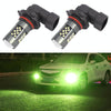 1 Pair 9005 12V 7W Strobe Car LED Fog Light(Lime Light)