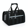 Large Foldable Pet Carrier Bag, Breathable Mesh, Black - 8kg