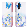 For Samsung Galaxy A56 5G Colored Drawing Pattern Leather Phone Case(Butterfly Love)