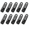 10pcs /Set Outdoor Camping Canopy Windproof Clip Tent Additional Pull Point Plastic Clip Rainproof Tarp Fixing Clip, Color: B Clip (Yellow)