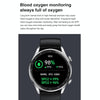 AK32 1.36 inch IPS Touch Screen Smart Watch, Support Bluetooth Calling/Blood Oxygen Monitoring,Style: Steel Watch Band(Black)