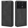For Xiaomi Redmi K70 Retro-skin Magnetic Suction Leather Phone Case(Black)