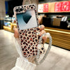 For Samsung Galaxy Z Flip6 5G Feather Leopard Pattern Integrated Phone Case with Bracelet(Brown)