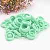 20pcs / Pack Girls Kids Rubber Bands Ponytail Holder Elastic Hair Bands(Green)