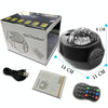 8W Planetary LED Aurora Bluetooth Projection Lights Remote Music Laser Lamp(Black)