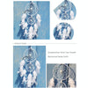 Creative White Lace Flower Dream Catcher Wind Chimes Feather Pendant for Home Wall Decorations Ornament, Random Style Delivery