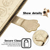 For Alcatel 1S 2021 Lovely Cat and Dog Embossing Pattern Horizontal Flip Leather Case , with Holder & Card Slots & Wallet & Cartoon Clasp & Lanyard(Gold)