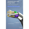 40W 5A USB to Micro USB + USB-C / Type-C + 8 Pin Fast Charging Data Cable, Cable Length: 1.2m