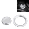Car Engine Start Key Push Button Ring Trim Metal Sticker Decoration for Cadillac CT5 CT4 XT4 XT6 / Chevrolet Silverado (Silver)