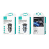 USAMS US-CC162 C31 5V3A Transparent Dual USB Mini Car Charger(Black)