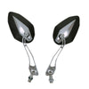 Aluminum Alloy Motorcycle Large-view Rearview Mirror Modification(Silver)