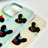 For iPhone 13 Skin Feeling Jelly TPU Hybrid PC Phone Case(Star Rabbit Beige)
